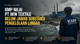 KMP menilai PT Win Textile belum menjawab substansi pengelolaan limbah yang diminta melalui dua surat klarifikasi. Organisasi masyarakat tersebut menyoroti pentingnya transparansi lingkungan sebagai bentuk akuntabilitas kepada publik.