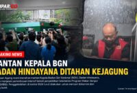 Mantan Kepala Badan Gizi Nasional (BGN), Dadan Hindayana, resmi ditahan Kejaksaan Agung setelah menjalani pemeriksaan terkait penyidikan dugaan tata kelola Program Makan Bergizi Gratis (MBG).