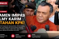 Silmy Karim Ditahan KPK.
Wamen Imipas resmi mengenakan rompi tahanan usai diperiksa terkait OTT Imigrasi Jakarta Barat. KPK masih mengembangkan penyidikan untuk mengungkap pihak-pihak yang terlibat.