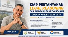 Komunitas Madani Purwakarta (KMP) berencana melaporkan penanganan dugaan korupsi Dana Desa di 11 desa kepada Jamwas Kejaksaan Agung RI, Komisi Kejaksaan RI, dan Ombudsman RI.