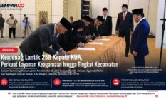 Kemenag Lantik 258 Kepala KUA, Perkuat Layanan Keagamaan hingga Tingkat Kecamatan