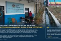 Kondisi saluran pembuangan di sekitar lokasi masih menjadi sorotan sehingga diperlukan verifikasi teknis oleh instansi berwenang untuk memastikan kualitas air limbah yang dibuang telah memenuhi baku mutu lingkungan sesuai ketentuan peraturan perundang-undangan. Foto: GEMPAR.CO.