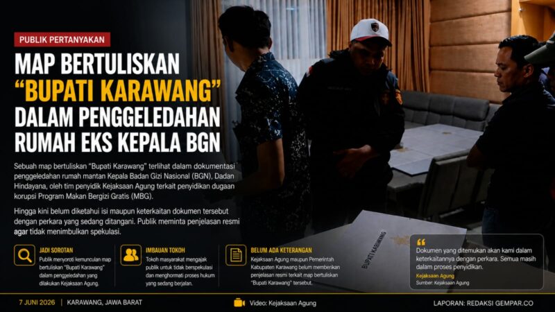 Sebuah map bertuliskan 