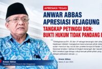 Tokoh masyarakat dan pengamat sosial ekonomi, Anwar Abbas, menilai penetapan petinggi Badan Gizi Nasional (BGN) sebagai tersangka menjadi bukti bahwa penegakan hukum berjalan tanpa pandang bulu.
