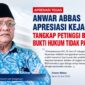 Tokoh masyarakat dan pengamat sosial ekonomi, Anwar Abbas, menilai penetapan petinggi Badan Gizi Nasional (BGN) sebagai tersangka menjadi bukti bahwa penegakan hukum berjalan tanpa pandang bulu.