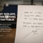 Surat tulisan tangan yang diunggah mantan Wakil Kepala Badan Gizi Nasional (BGN), Sony Sonjaya, kepada Kepala BGN Nanik S. Deyang memicu perhatian publik. Dalam surat tersebut, Sony mengucapkan selamat atas jabatan baru Nanik sekaligus menyampaikan terima kasih atas sebuah 