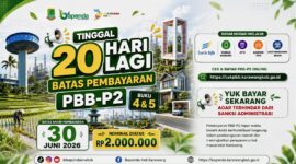 Badan Pendapatan Daerah (Bapenda) Kabupaten Karawang mengingatkan wajib pajak untuk segera melunasi Pajak Bumi dan Bangunan Perdesaan dan Perkotaan (PBB-P2) Buku 4 dan Buku 5 sebelum jatuh tempo pada 30 Juni 2026.
