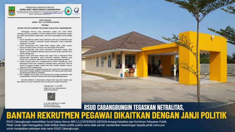 RSUD Cabangbungin membantah adanya keterkaitan rekrutmen pegawai dengan janji politik.
