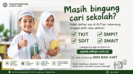 Yayasan Pendidikan Islam Al Fiqri membuka pendaftaran peserta didik baru tahun ajaran 2026/2027.