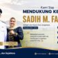 Dukungan terhadap Sadih M. Farhan untuk kembali memimpin Desa Lenggahjaya periode 2026–2034 terus mengemuka. 