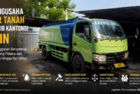 Mobil tangki air yang digunakan untuk distribusi air tanah di Karawang. Pengusahaan air tanah untuk tujuan komersial wajib mengantongi izin sesuai ketentuan perundang-undangan guna mencegah eksploitasi sumber daya air secara berlebihan.