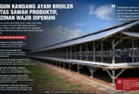 Pembangunan kandang ayam broiler skala besar di atas lahan sawah produktif wajib memenuhi berbagai persyaratan hukum dan perizinan.