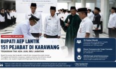 Bupati Aep Lantik 151 Pejabat di Karawang, Tegaskan Tak Ada Jual Beli Jabatan