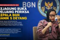 Kejaksaan Agung membuka peluang memeriksa Kepala Badan Gizi Nasional (BGN), Nanik S Deyang, dalam pengusutan dugaan korupsi tata kelola Program Makan Bergizi Gratis (MBG).