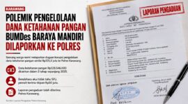 Laporan pengaduan resmi telah diterima Polres Karawang. Dugaan korupsi pengelolaan dana ketahanan pangan senilai Rp325,5 juta pada BUMDes Baraya Mandiri kini memasuki proses penelaahan aparat penegak hukum.