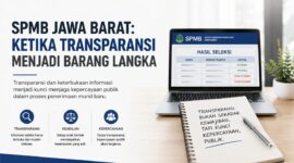 SPMB Jawa Barat kembali menuai sorotan. Transparansi dan keterbukaan informasi dinilai menjadi kunci menjaga kepercayaan publik dalam proses penerimaan murid baru. Ilustrasi/GEMPAR.CO