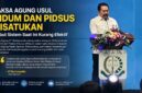 Jaksa Agung ST Burhanuddin mengusulkan penyatuan bidang Pidana Umum (Pidum) dan Pidana Khusus (Pidsus) dalam satu struktur Jaksa Agung Muda Operasi.
