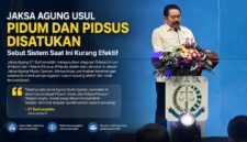 Jaksa Agung ST Burhanuddin mengusulkan penyatuan bidang Pidana Umum (Pidum) dan Pidana Khusus (Pidsus) dalam satu struktur Jaksa Agung Muda Operasi.