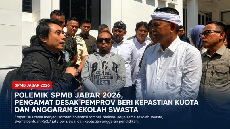 Pengamat mendesak Pemprov segera memberi kepastian soal kuota sekolah negeri, kerja sama sekolah swasta, dan anggaran pendidikan demi menjamin hak belajar seluruh siswa.
