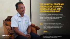 PJT II menegaskan program penanaman di lahan bekas pembebasan Desa Wadas bukan merupakan program perusahaan.
