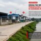 Diduga Tak Sesuai Peruntukan. Sejumlah bangunan permanen dan aktivitas usaha tampak berdiri di kawasan sempadan Kali Malang, Kabupaten Karawang.