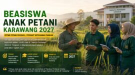 Pemerintah Kabupaten Karawang tengah mematangkan program beasiswa bagi anak petani sebagai upaya mencetak regenerasi petani muda yang berpendidikan dan siap menghadapi tantangan pertanian modern.
