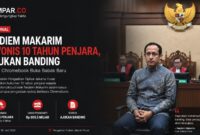 Vonis 10 tahun penjara terhadap Nadiem Makarim dalam kasus dugaan korupsi pengadaan Chromebook memasuki babak baru. 