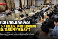 Defisit APBD Jawa Barat 2026 sebesar Rp5,7 triliun memicu sorotan publik.
