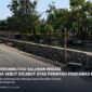 Papan proyek rehabilitasi saluran irigasi milik PJT II di Karawang kembali tidak terlihat di lokasi pekerjaan.