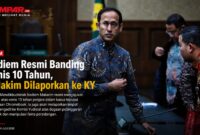 Nadiem Makarim resmi mengajukan banding atas vonis 10 tahun penjara dalam perkara dugaan korupsi pengadaan Chromebook. 
