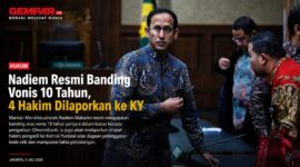 Nadiem Makarim resmi mengajukan banding atas vonis 10 tahun penjara dalam perkara dugaan korupsi pengadaan Chromebook. 