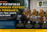 Komunitas Madani Purwakarta (KMP) menilai proses Verifikasi Partisipatif yang diselenggarakan DLH Kabupaten Purwakarta perlu didukung prosedur yang jelas, transparan, dan terdokumentasi secara resmi.