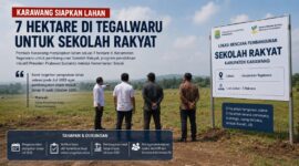 Pemkab Karawang menyiapkan lahan seluas 7 hektare di Kecamatan Tegalwaru untuk pembangunan Sekolah Rakyat. 