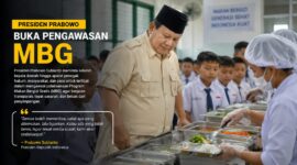 Presiden Prabowo Subianto menegaskan Program Makan Bergizi Gratis (MBG) harus diawasi secara terbuka. Kepala daerah, aparat, masyarakat, hingga pers didorong berperan aktif mengawal pelaksanaannya.
