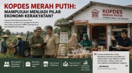 Ilustrasi: Kopdes Merah Putih diharapkan menjadi penggerak ekonomi desa. Keberhasilannya diukur dari manfaat nyata bagi masyarakat, bukan sekadar jumlah koperasi yang dibentuk.