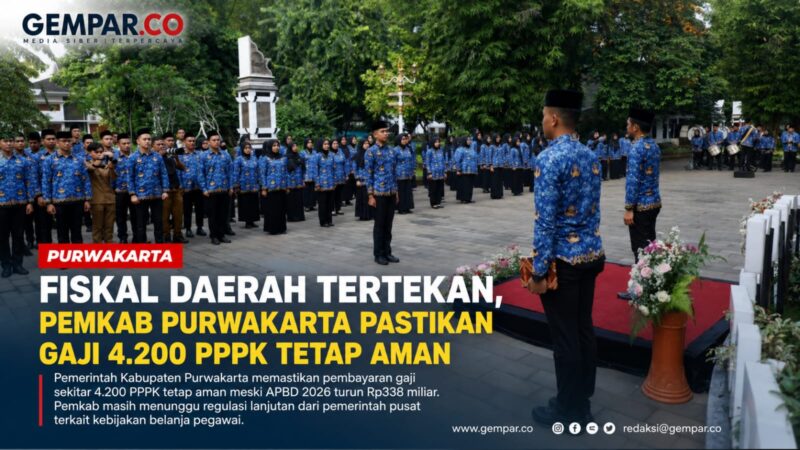 Fiskal daerah tengah tertekan, namun Pemkab Purwakarta memastikan hak sekitar 4.200 Pegawai Pemerintah dengan Perjanjian Kerja (PPPK) tetap terjamin.