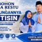 Mohon doa restu dan dukungan masyarakat. A Tisin menyatakan kesiapannya maju sebagai Calon Kepala Desa Kertajaya, Kecamatan Pebayuran, Kabupaten Bekasi, periode 2026–2034.