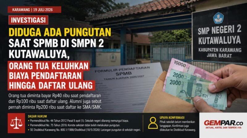 Orang tua mengeluhkan pembayaran saat pendaftaran dan daftar ulang, sementara sejumlah alumni mengaku pernah diminta biaya saat proses SPMB ke SMA/SMK Negeri.