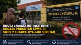 Diduga Langgar Instruksi Bupati. Dugaan pungutan dalam pelaksanaan SPMB di SMPN 2 Kutawaluya menjadi sorotan publik setelah muncul pengakuan sejumlah orang tua dan alumni terkait adanya pembayaran saat proses administrasi. 