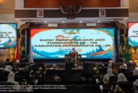 DPRD Kabupaten Purwakarta menggelar Rapat Paripurna Istimewa dalam rangka Hari Jadi Purwakarta ke-195 dan Hari Jadi Kabupaten Purwakarta ke-58 di Gedung DPRD Purwakarta, Senin (20/7/2026).