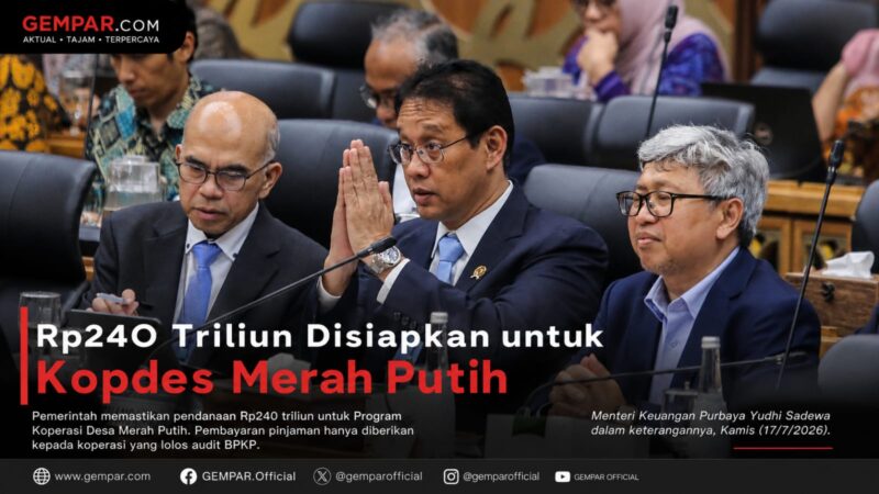 Pemerintah menyiapkan pendanaan Rp240 triliun untuk Program Koperasi Desa Merah Putih selama enam tahun.