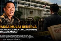 9 Jaksa Mulai Bekerja. Kejaksaan Agung membentuk tim khusus untuk menangani penyidikan perkara mantan Jampidsus Febrie Adriansyah.