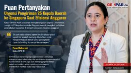 Puan Maharani mempertanyakan urgensi pengiriman 25 kepala daerah ke Singapura untuk program capacity building di tengah kebijakan penghematan anggaran.