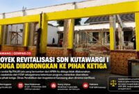 Proyek revitalisasi senilai Rp704.893.183 yang bersumber dari APBN di SDN Kutawargi I, Kecamatan  Rawamerta, Karawang, menjadi sorotan.