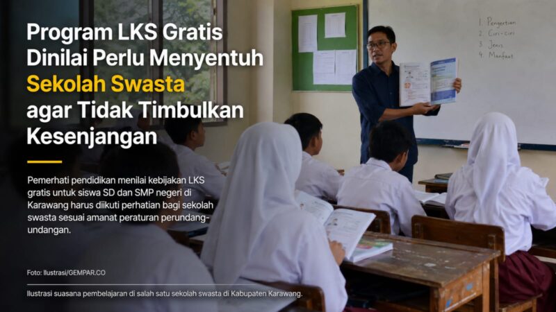Ilustrasi – Program Lembar Kerja Siswa (LKS) gratis yang diluncurkan Pemerintah Kabupaten Karawang mendapat apresiasi sebagai langkah meringankan beban biaya pendidikan.
