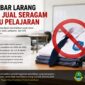 Dinas Pendidikan Provinsi Jawa Barat menerbitkan surat resmi yang melarang SMA, SMK, dan SLB Negeri menjual maupun mengarahkan pembelian seragam sekolah, buku pelajaran, dan LKS kepada penyedia tertentu.