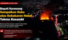 Bupati Karawang Sampaikan Duka atas Kebakaran Hebat di Tokma Kosambi