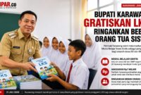 Peluncuran program tersebut dilakukan langsung oleh Bupati Karawang, H. Aep Syaepuloh, bertepatan dengan peringatan Hari Anak Nasional 2026 di Aula Husni Hamid, Kompleks Pemkab Karawang.