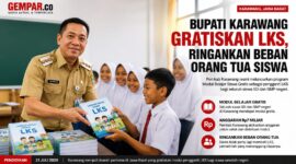 Peluncuran program tersebut dilakukan langsung oleh Bupati Karawang, H. Aep Syaepuloh, bertepatan dengan peringatan Hari Anak Nasional 2026 di Aula Husni Hamid, Kompleks Pemkab Karawang.