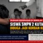 Dugaan kekerasan terhadap siswa di SMPN 2 Kutawaluya menjadi sorotan publik. 